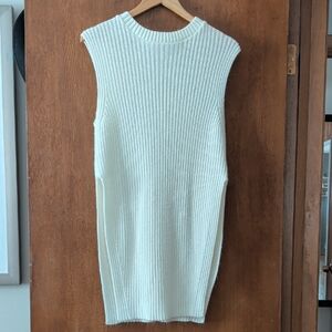 Pretty Little Thing Cream Knit Sleeveless Sweater